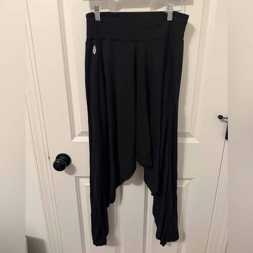 FP Movement by Free People Black Draped Harem Pants